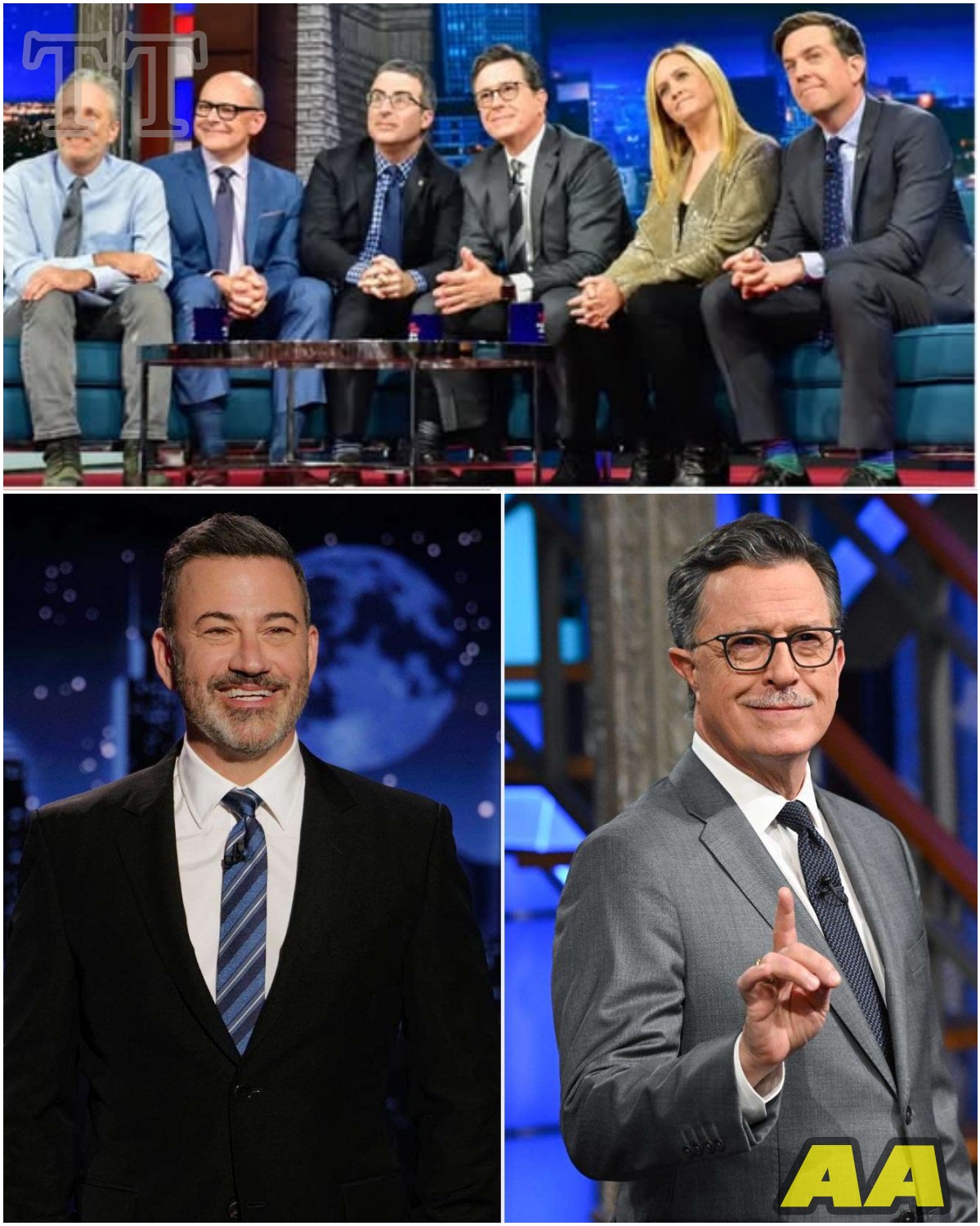 ss Late-Night Titans Rebel: Jimmy Kimmel and Stephen Colbert Announce ...